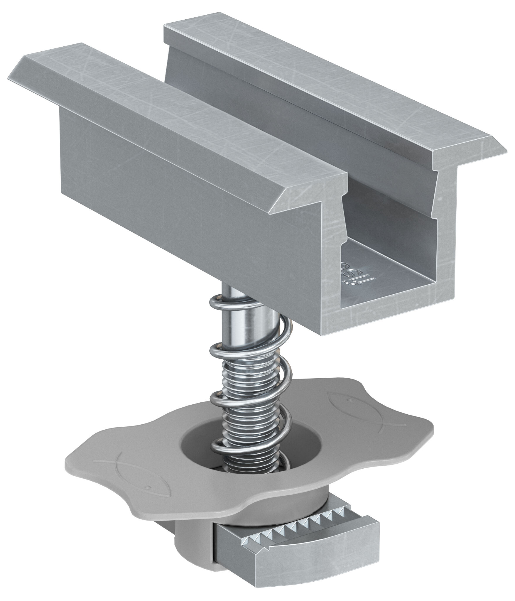 fischer pre-assembled central clamp PM C 28 - 34 AL, Aluminium